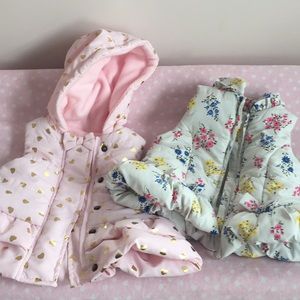 Little me 12 month puffer vests (2)